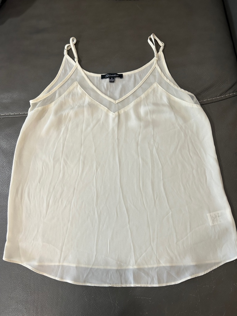 Shinestar Sleeveless V-Neck Cami size S